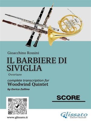 cover image of Woodwind Quintet "Il Barbiere di Siviglia" score
